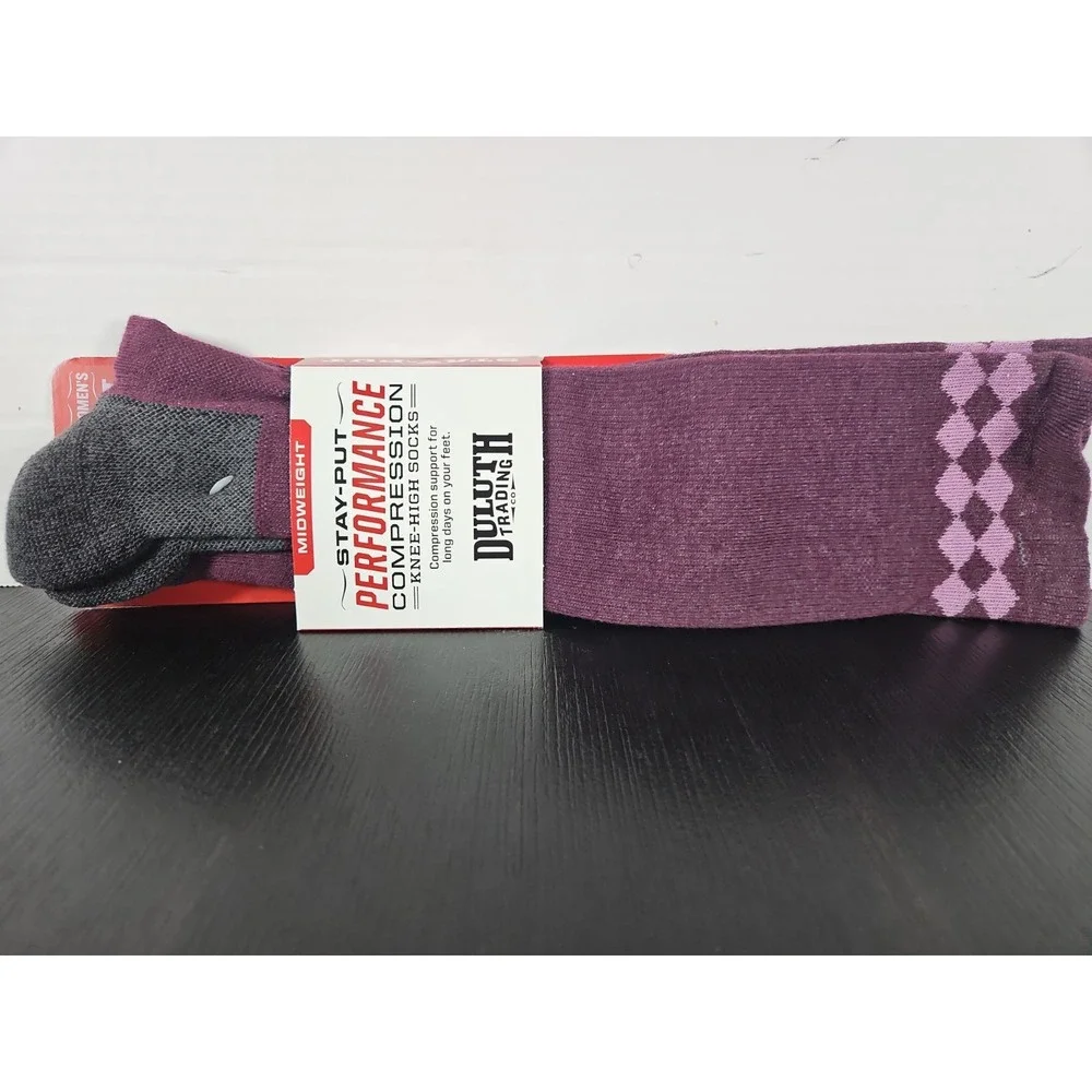Duluth Trading Womens Sz Medium  6-8.5 Knee High Socks Midweight 1699